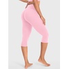 image:imageYEOREO Ease Womens Workout Capri Leggings 17 No Front Seam High Waisted Hidden Scrunch Gym Yoga PantsLight Pink