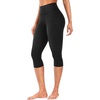 image:imageYEOREO Ease Womens Workout Capri Leggings 17 No Front Seam High Waisted Hidden Scrunch Gym Yoga PantsBlack