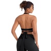 image:imageYEOREO CoreFlex Halter Sports Bras for Women Backless Padded Workout V Neck Bra Ajustable Straps Ballet Wrap Tie Gym Yoga TopBlack