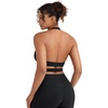 image:imageYEOREO CoreFlex Halter Sports Bras for Women Backless Padded Workout V Neck Bra Ajustable Straps Ballet Wrap Tie Gym Yoga TopBlack