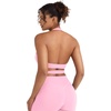 image:imageYEOREO CoreFlex Halter Sports Bras for Women Backless Padded Workout V Neck Bra Ajustable Straps Ballet Wrap Tie Gym Yoga TopLight Pink