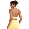 image:imageYEOREO CoreFlex Halter Sports Bras for Women Backless Padded Workout V Neck Bra Ajustable Straps Ballet Wrap Tie Gym Yoga TopMilk Yellow