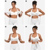 image:imageYEOREO CoreFlex Halter Sports Bras for Women Backless Padded Workout V Neck Bra Ajustable Straps Ballet Wrap Tie Gym Yoga TopWhite