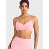 image:imageYEOREO CoreFlex Sports Bras for Women Workout Twist Cross Back Padded Adjustable Spaghetti Straps Gym Yoga TopsBaby Pink