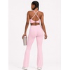 image:imageYEOREO CoreFlex Sports Bras for Women Workout Twist Cross Back Padded Adjustable Spaghetti Straps Gym Yoga TopsBaby Pink