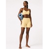 image:imageYEOREO CoreFlex Sports Bras for Women Workout Twist Cross Back Padded Adjustable Spaghetti Straps Gym Yoga TopsMilk Yellow