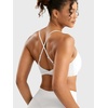 image:imageYEOREO CoreFlex Sports Bras for Women Workout Twist Cross Back Padded Adjustable Spaghetti Straps Gym Yoga TopsWhite