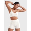 image:imageYEOREO LuxFlow Sports Bras for Women V Neck Adjustable Thin Straps Padded Workout Yoga Top Basic Wireless CamisoleWhite