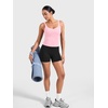 image:imageYEOREO CoreFlex Workout Tank Tops Women Open Back Built in Bra Longline Yoga Crop Top Gym Backless Padded CamisoleBaby Pink