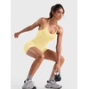 image:imageYEOREO LuxFlow Womens Twist Back Workout Tank Top Strappy Padded Impact Halter Yoga Athletic Bra U Neck Pilates CamisoleCreamy Yellow