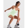 image:imageYEOREO LuxFlow Womens Twist Back Workout Tank Top Strappy Padded Impact Halter Yoga Athletic Bra U Neck Pilates CamisoleMint Green