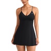 image:imageYEOREO CoreFlex Women Tennis Dress Built in Shorts and Bra with Pockets Workout Gym Golf OutfitsBlack