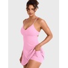 image:imageYEOREO CoreFlex Women Tennis Dress Built in Shorts and Bra with Pockets Workout Gym Golf OutfitsPink