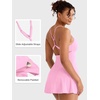 image:imageYEOREO CoreFlex Women Tennis Dress Built in Shorts and Bra with Pockets Workout Gym Golf OutfitsPink