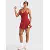 image:imageYEOREO CoreFlex Women Tennis Dress Built in Shorts and Bra with Pockets Workout Gym Golf OutfitsRed