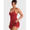 image:imageYEOREO CoreFlex Women Tennis Dress Built in Shorts and Bra with Pockets Workout Gym Golf OutfitsRed