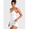 image:imageYEOREO CoreFlex Women Tennis Dress Built in Shorts and Bra with Pockets Workout Gym Golf OutfitsWhite