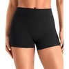 image:imageYEOREO CoreFlex Womens Low Rise Biker Shorts with Pocket 36 No Front Seam Workout Gym Running ShortsBlack