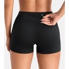 image:imageYEOREO CoreFlex Womens Low Rise Biker Shorts with Pocket 36 No Front Seam Workout Gym Running ShortsBlack