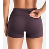 image:imageYEOREO CoreFlex Womens Low Rise Biker Shorts with Pocket 36 No Front Seam Workout Gym Running ShortsBlack Berry Purple