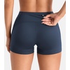 image:imageYEOREO CoreFlex Womens Low Rise Biker Shorts with Pocket 36 No Front Seam Workout Gym Running ShortsNavy Blue
