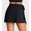 image:imageYEOREO Ease Womens Ballet Wrap Skirt Tie Active Mini Skort with Shorts Tennis Athletic Skirts for Yoga Pilates WorkoutBlack