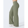 image:imageYEOREO Ease Womens Low Rise Straight Leggings Bottoms Workout No Front Seam 31533 Wide Leg Gym Yoga PantsArmy Green