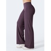 image:imageYEOREO Ease Womens Low Rise Straight Leggings Bottoms Workout No Front Seam 31533 Wide Leg Gym Yoga PantsBlackberry Purple