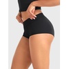 image:imageYEOREO LuxFlow Womens Low Rise Yoga Shorts Sexy Booty Biker Shorts No Front Seam for Workout GymBlack