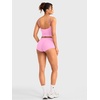 image:imageYEOREO LuxFlow Womens Low Rise Yoga Shorts Sexy Booty Biker Shorts No Front Seam for Workout GymBubblegum Pink