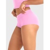 image:imageYEOREO LuxFlow Womens Low Rise Yoga Shorts Sexy Booty Biker Shorts No Front Seam for Workout GymBubblegum Pink