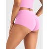 image:imageYEOREO LuxFlow Womens Low Rise Yoga Shorts Sexy Booty Biker Shorts No Front Seam for Workout GymBubblegum Pink
