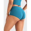 image:imageYEOREO LuxFlow Womens Low Rise Yoga Shorts Sexy Booty Biker Shorts No Front Seam for Workout GymSeaport Blue
