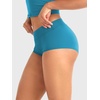 image:imageYEOREO LuxFlow Womens Low Rise Yoga Shorts Sexy Booty Biker Shorts No Front Seam for Workout GymSeaport Blue