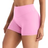 image:imageYEOREO SoftHue Womens High Waisted Biker Shorts 36 No Front Seam Buttery Soft Tummy Control Klinain Yoga Workout ShortsBubblegum Pink