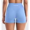 image:imageYEOREO SoftHue Womens High Waisted Biker Shorts 36 No Front Seam Buttery Soft Tummy Control Klinain Yoga Workout ShortsIce Blue