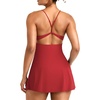 image:imageYEOREO CoreFlex Women Tennis Dress Built in Shorts and Bra with Pockets Workout Gym Golf OutfitsRed