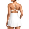 image:imageYEOREO CoreFlex Women Tennis Dress Built in Shorts and Bra with Pockets Workout Gym Golf OutfitsWhite