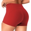 image:imageYEOREO CoreFlex Womens Low Rise Biker Shorts with Pocket 36 No Front Seam Workout Gym Running ShortsRed