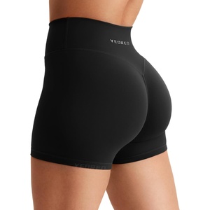 image:imageYEOREO SoftHue Womens High Waisted Biker Shorts 36 No Front Seam Buttery Soft Tummy Control Klinain Yoga Workout ShortsBlack