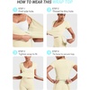 image:imageYEOREO Ease Women Pilates Wrap Top Short Sleeve Tie Ballet Shirt Y2k Deep V Neck Yoga Workout TopsVanilla
