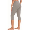 image:imageYEOREO Ease Womens Workout Capri Leggings 17 No Front Seam High Waisted Hidden Scrunch Gym Yoga PantsCharcoal Brown
