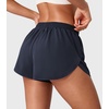 image:imageYEOREO Ease Women Workout Running Shorts 2 in 1 Quick Drying Athletic Tennis Gym Lined ShortsBadeg Blue