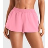 image:imageYEOREO Ease Women Workout Running Shorts 2 in 1 Quick Drying Athletic Tennis Gym Lined ShortsBlush Powder