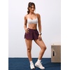 image:imageYEOREO Ease Women Workout Running Shorts 2 in 1 Quick Drying Athletic Tennis Gym Lined ShortsFig Purple