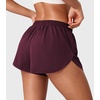 image:imageYEOREO Ease Women Workout Running Shorts 2 in 1 Quick Drying Athletic Tennis Gym Lined ShortsFig Purple