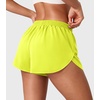 image:imageYEOREO Ease Women Workout Running Shorts 2 in 1 Quick Drying Athletic Tennis Gym Lined ShortsIridescent Green