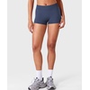 image:imageYEOREO LuxFlow Workout Shorts Women Low Rise 25 Squat Proof Seamless Gym Volleyball Booty ShortsBlue Gray