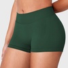 image:imageYEOREO LuxFlow Workout Shorts Women Low Rise 25 Squat Proof Seamless Gym Volleyball Booty ShortsForest Green