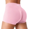 image:imageYEOREO LuxFlow Workout Shorts Women Low Rise 25 Squat Proof Seamless Gym Volleyball Booty ShortsPink